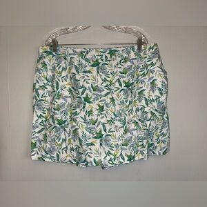 ELLEN TRACY women’s floral print Linen Blend Skort Plus size XXL ✨